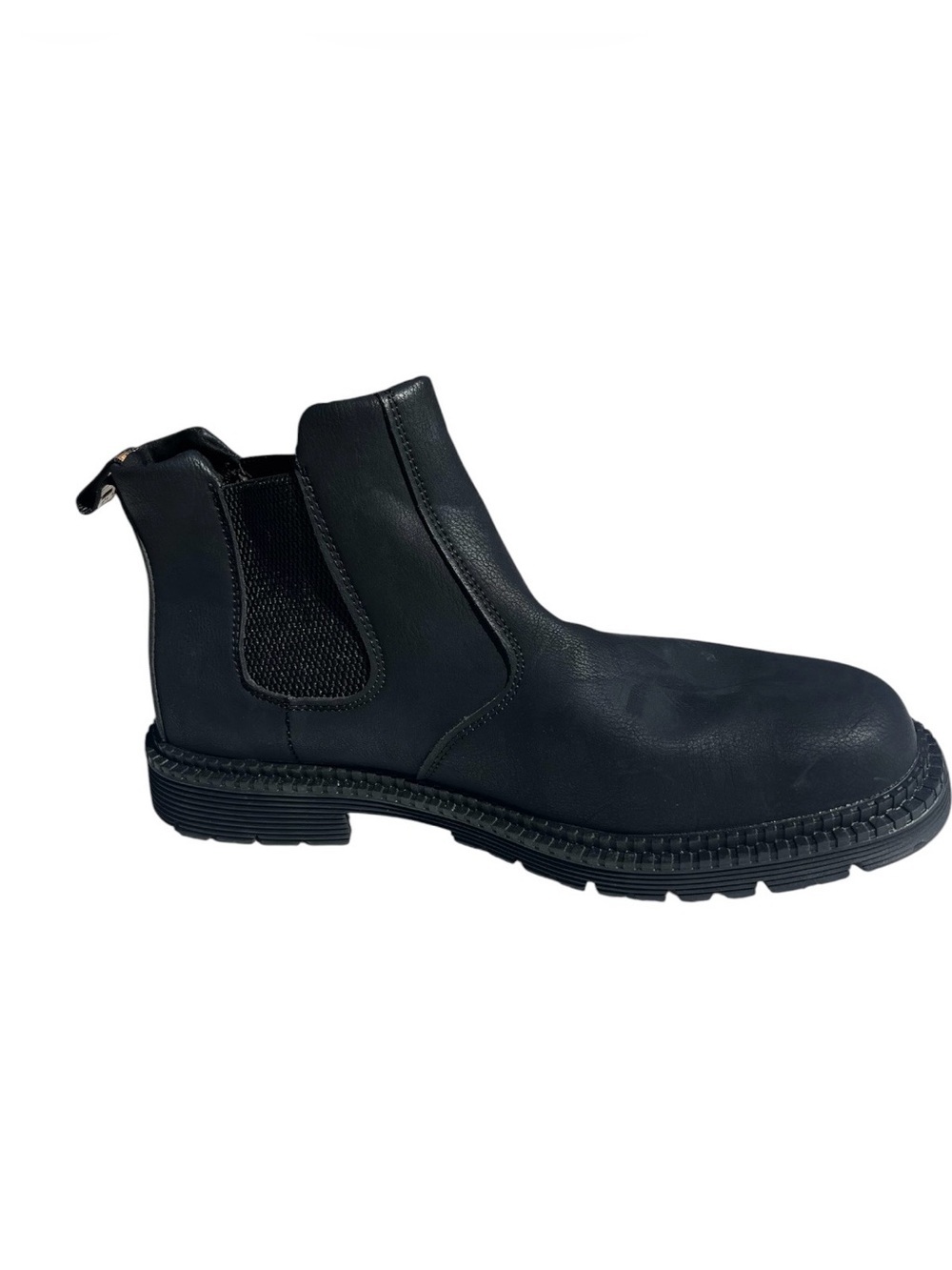 Men's Black Chukka Boot with Elastic Side Panels